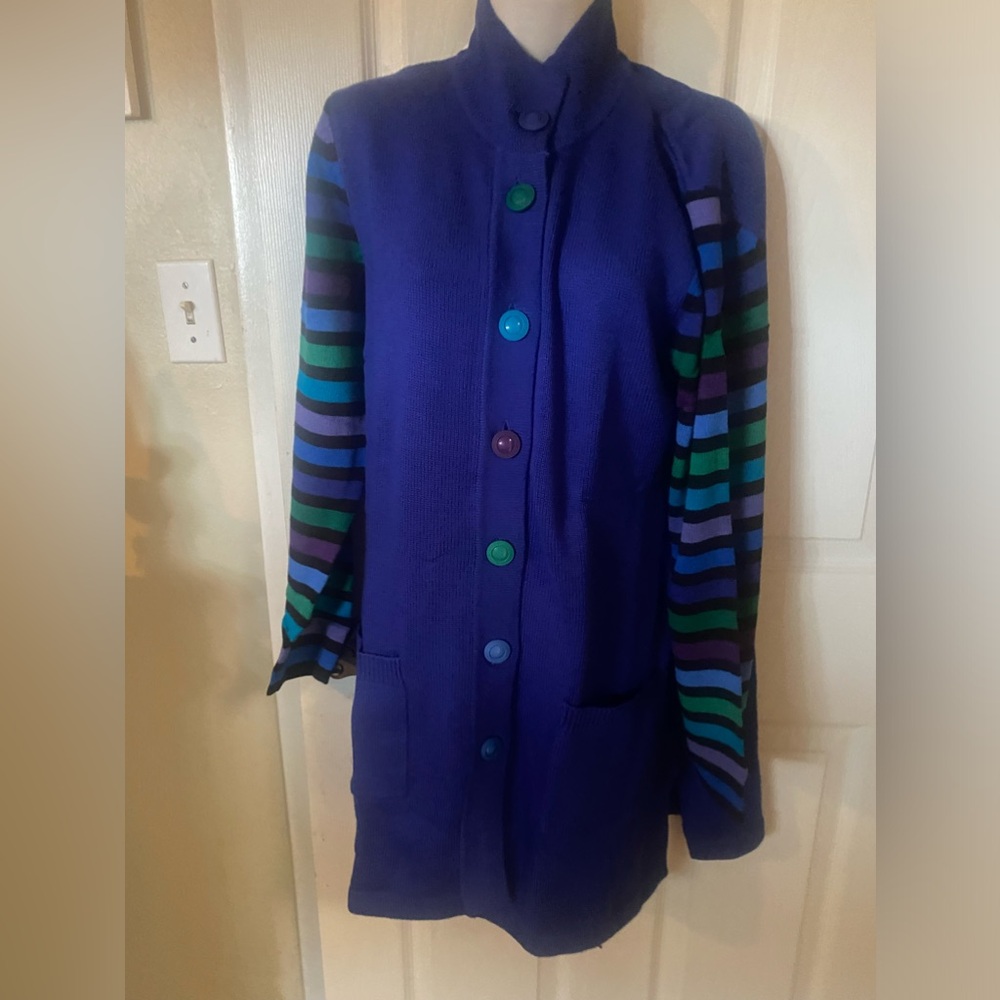 Bob mackie long cardigan small with tags